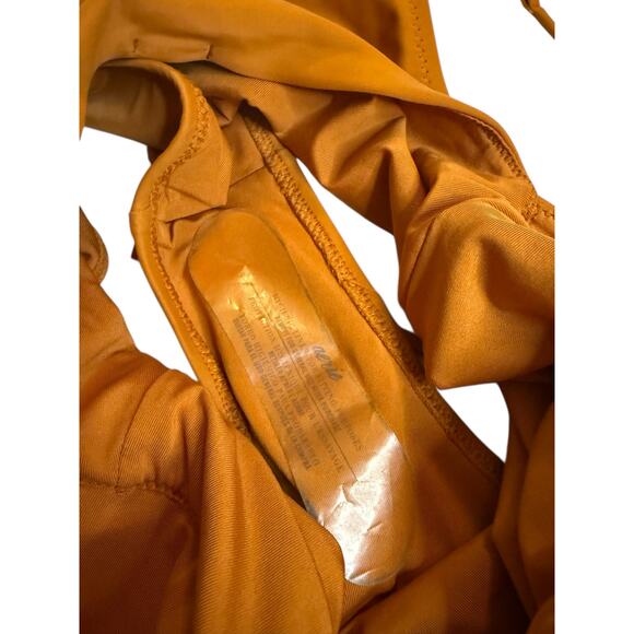 Aerie One-Piece Swimsuit Size M – Rust Orange Crochet Front Halter - Picture 6 of 7